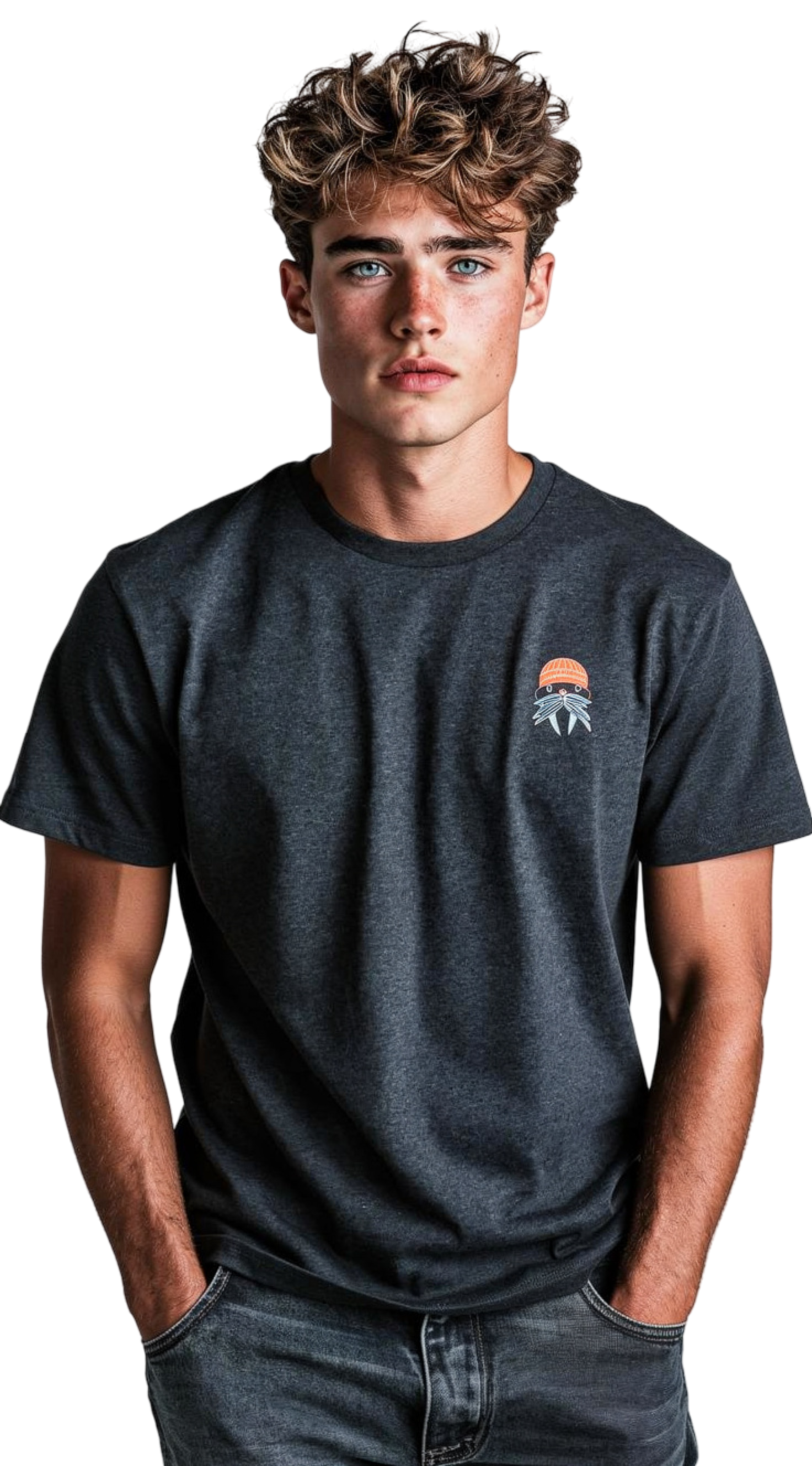 Hipster Walross Stick dunkelgrau