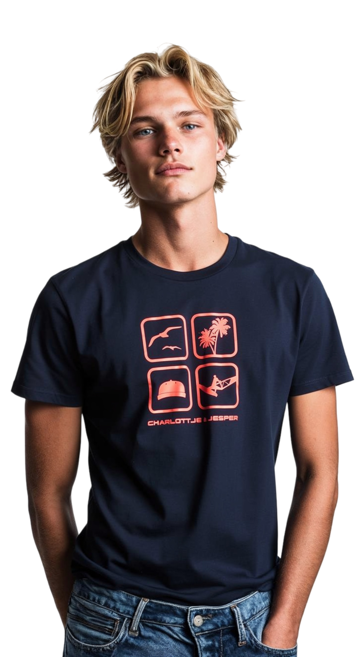 4 Motiv Surf dunkelblau