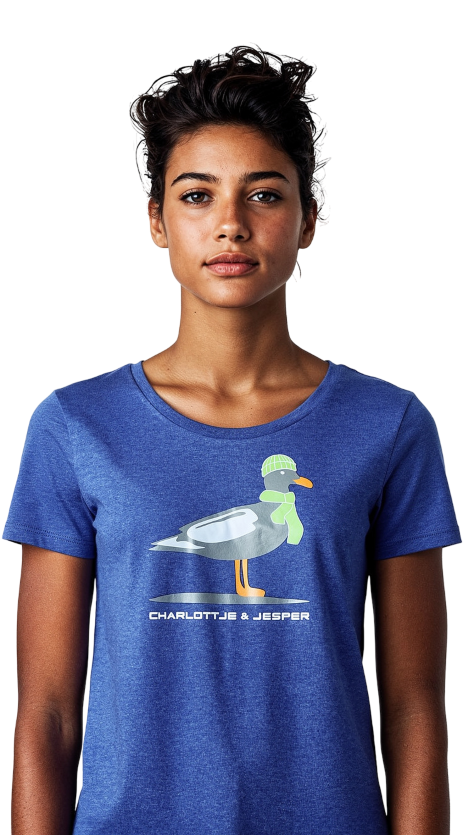 Hipster Möwe blau meliert