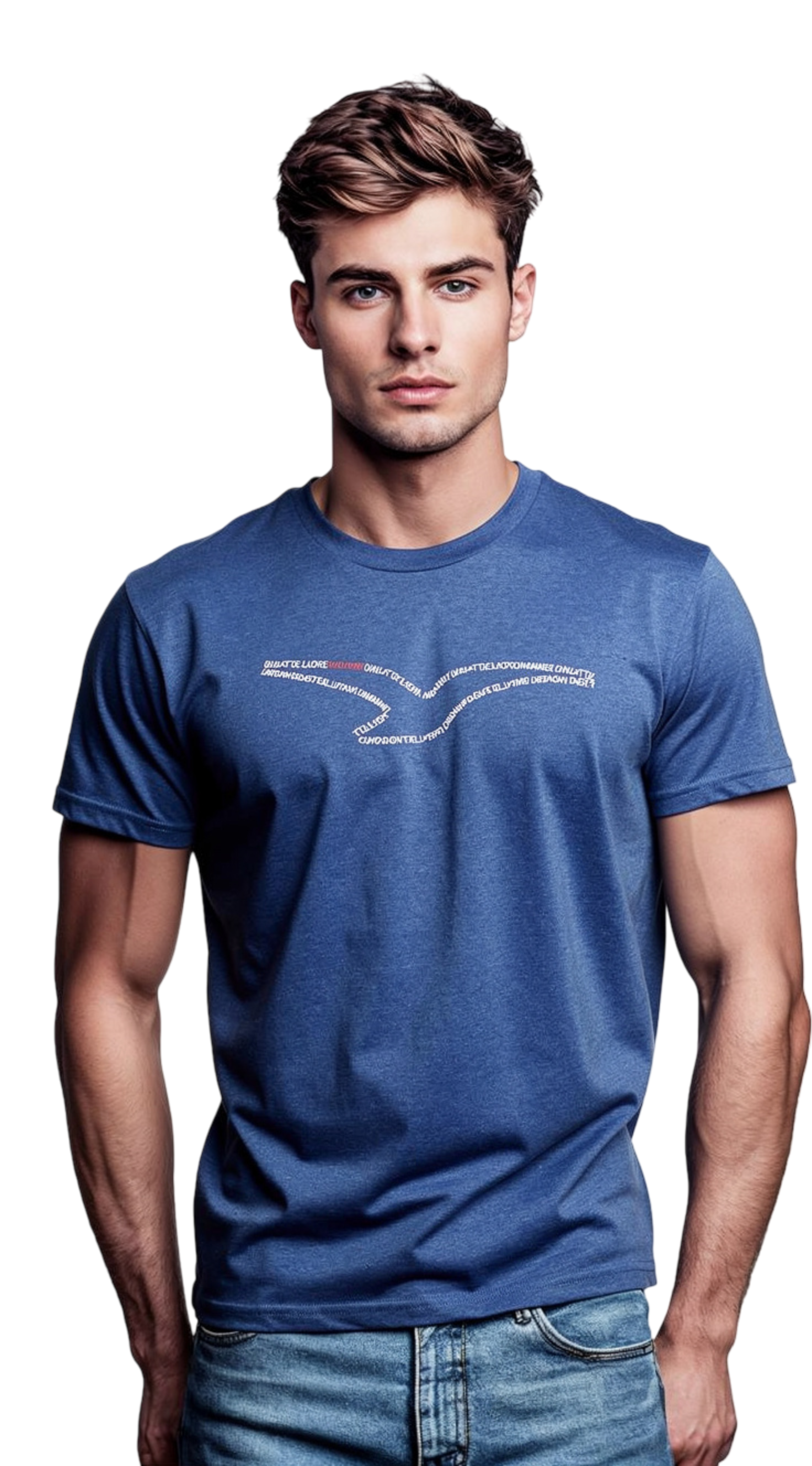 Möwe Norderney blau meliert