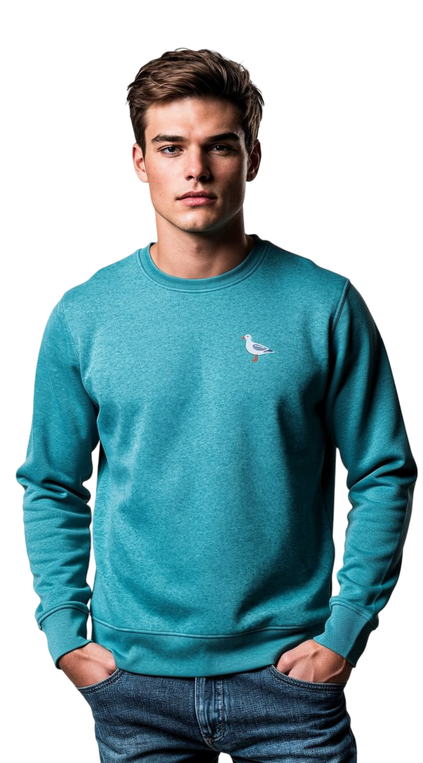 Möwe Stick Pulli mint grün