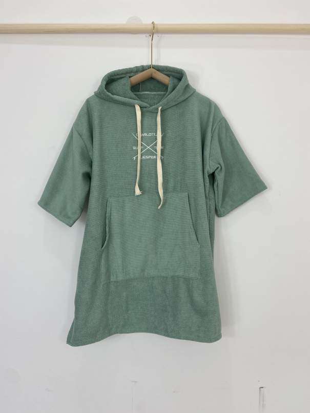 Kinder Surf Poncho grün