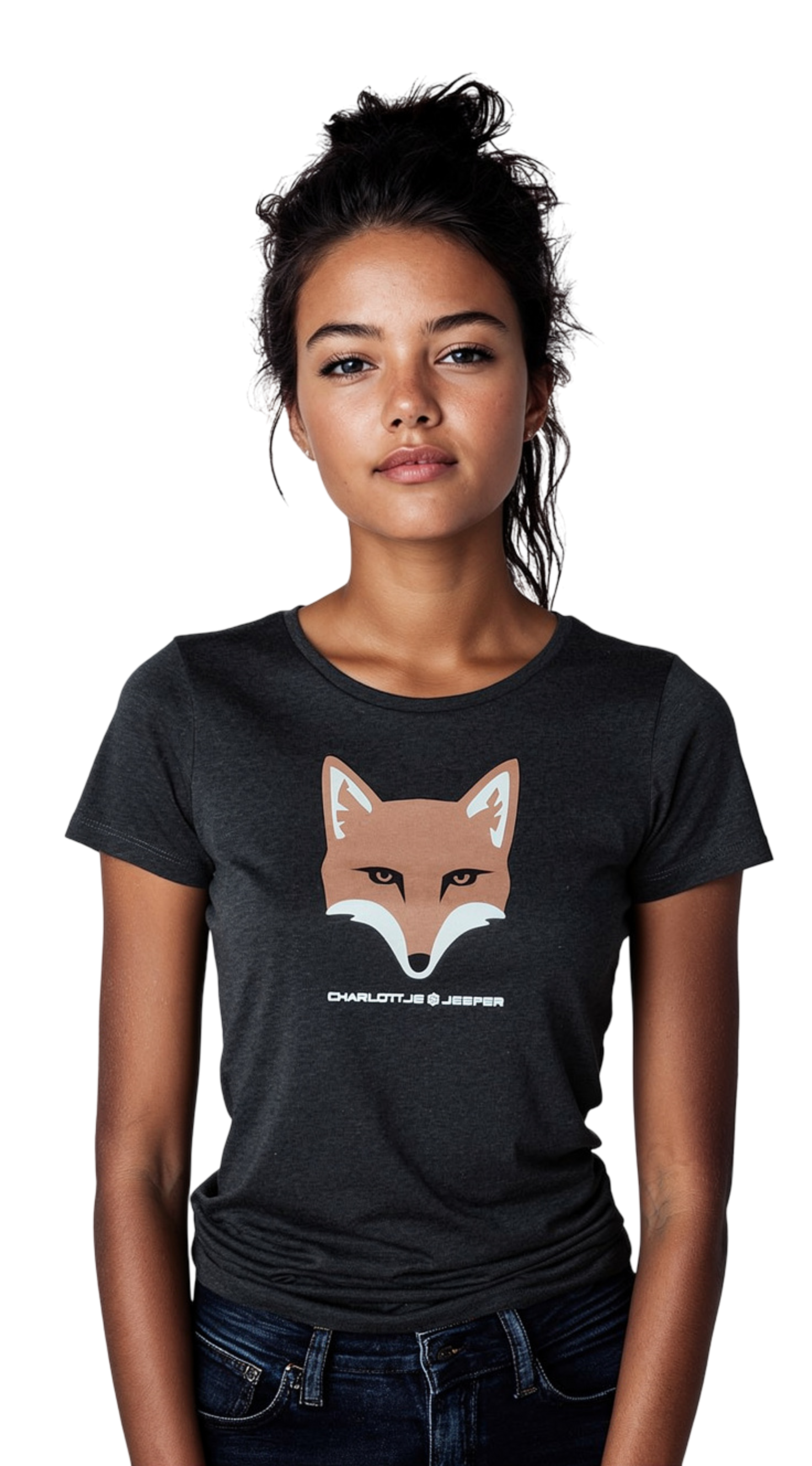 Fuchs dunkelgrau meliert