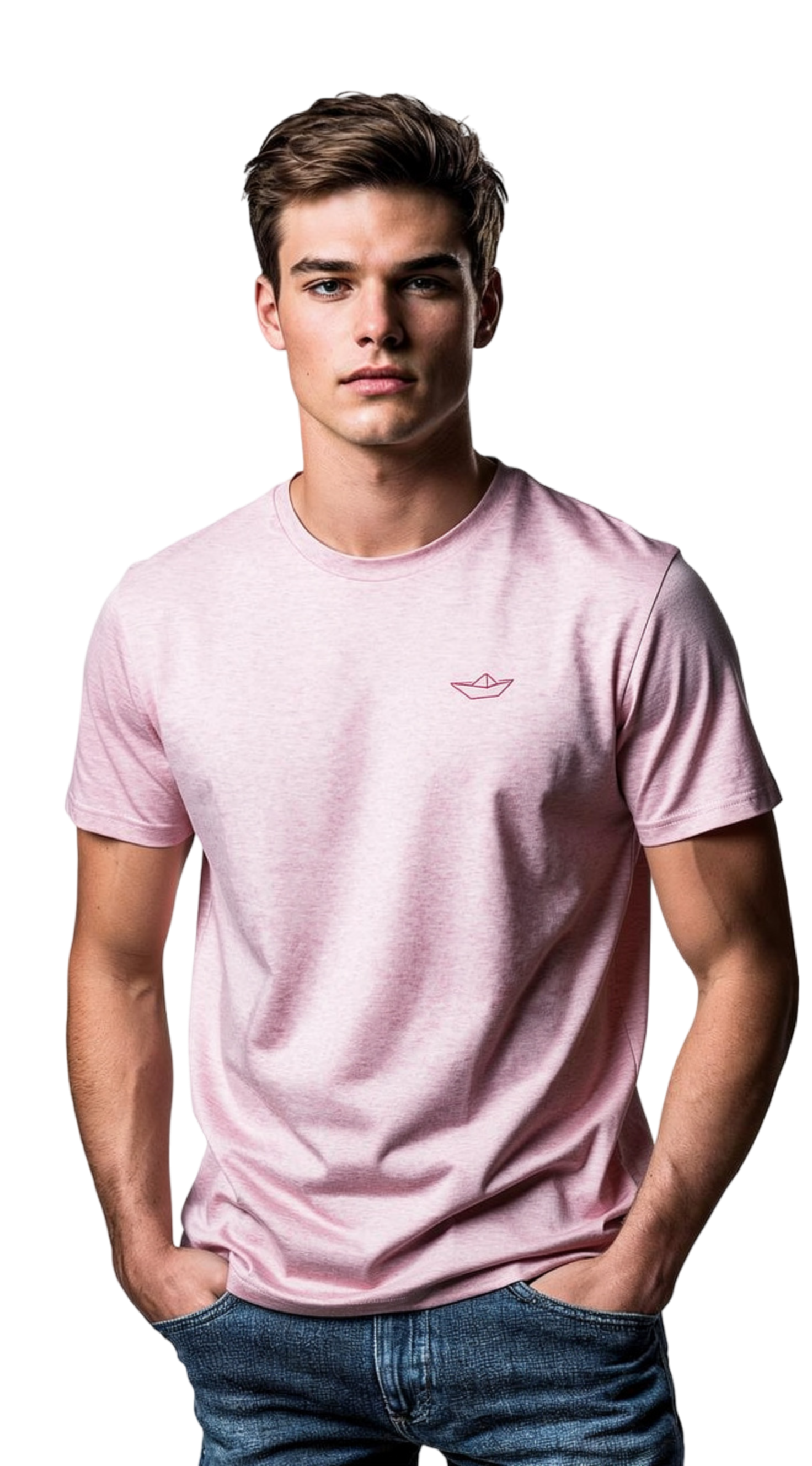 Papierschiff Stick rosa