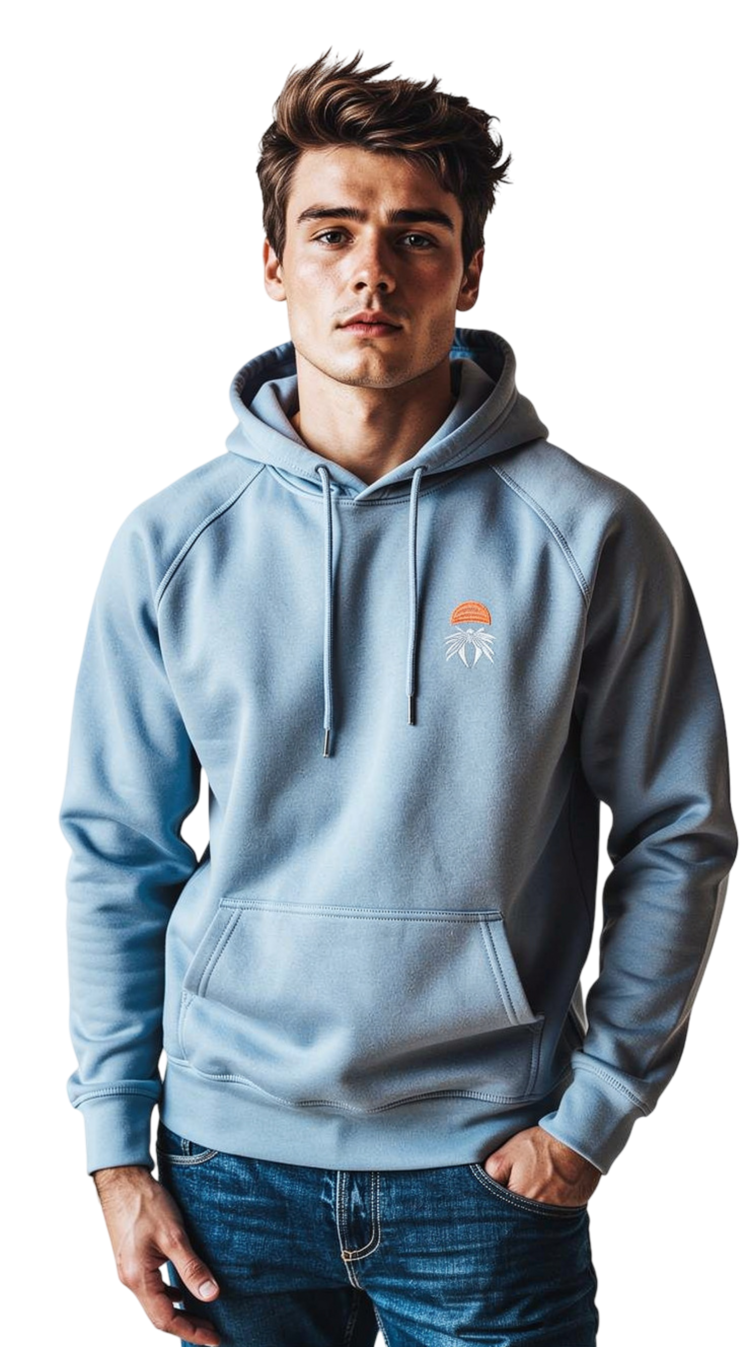 Walross Kapuzenpulli hellblau