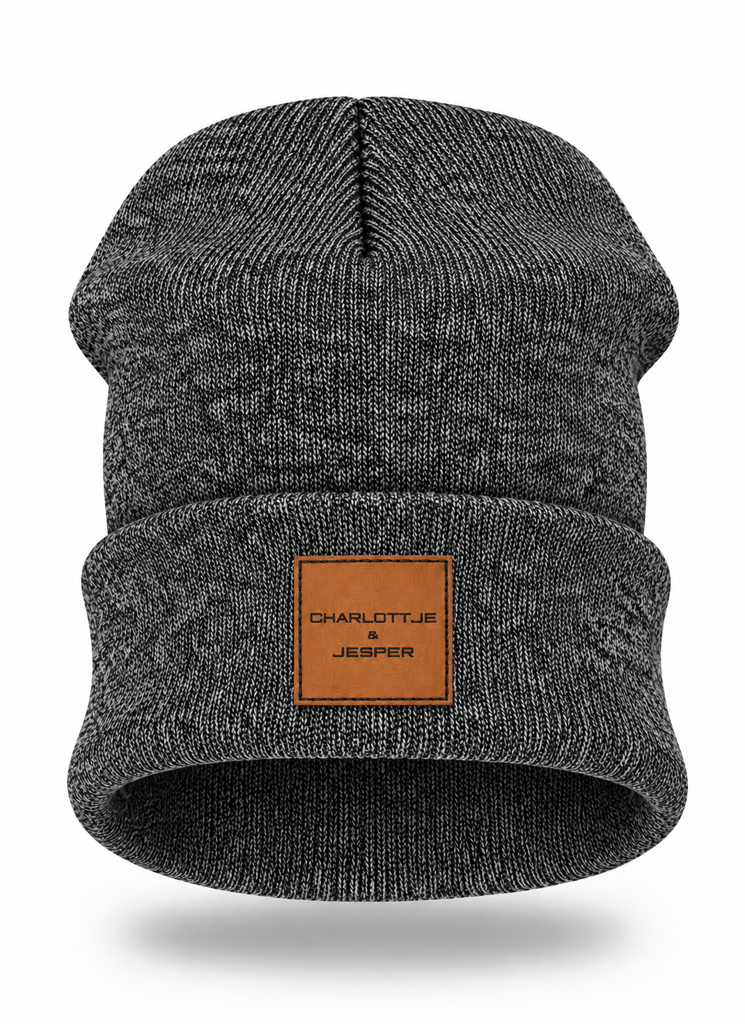 Beanie Logo Alkmaar dunkelgrau melange