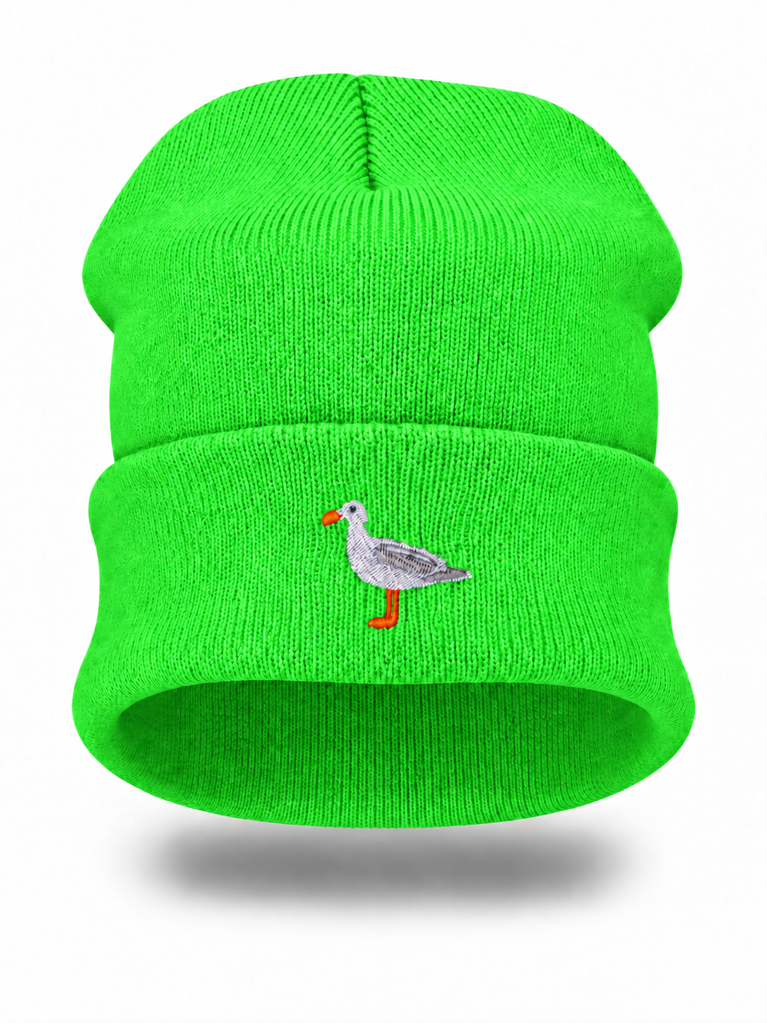 Beanie Egmond aan Zee neon grün