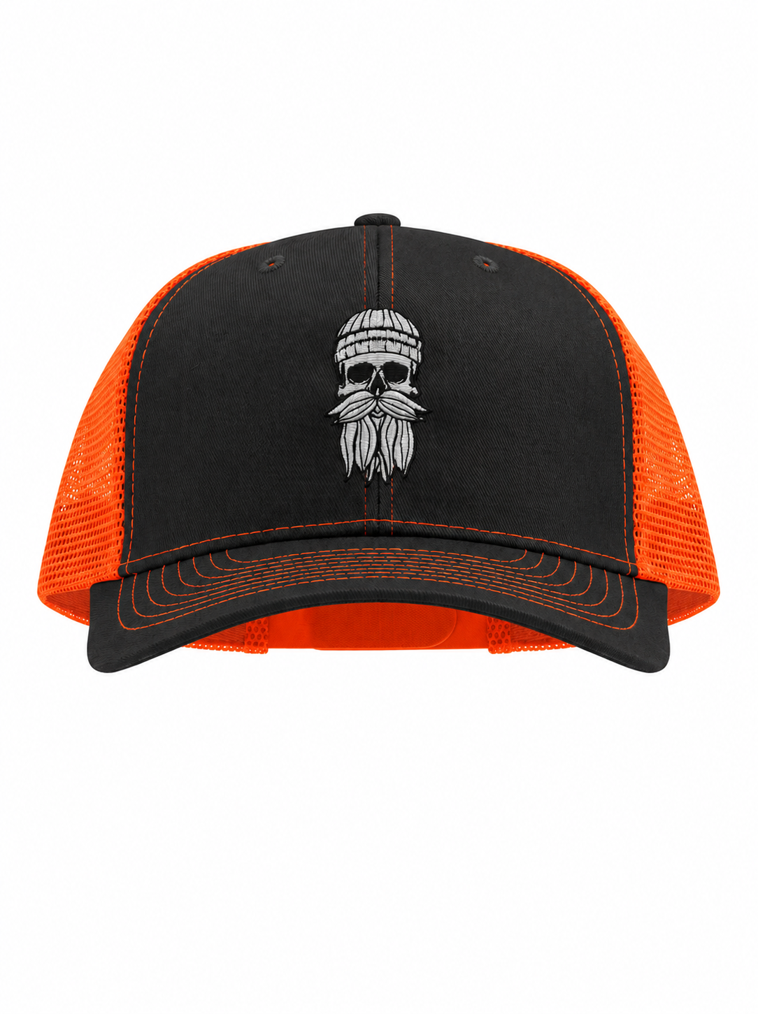 Cap Hipster Seemann dunkelgrau neonorange