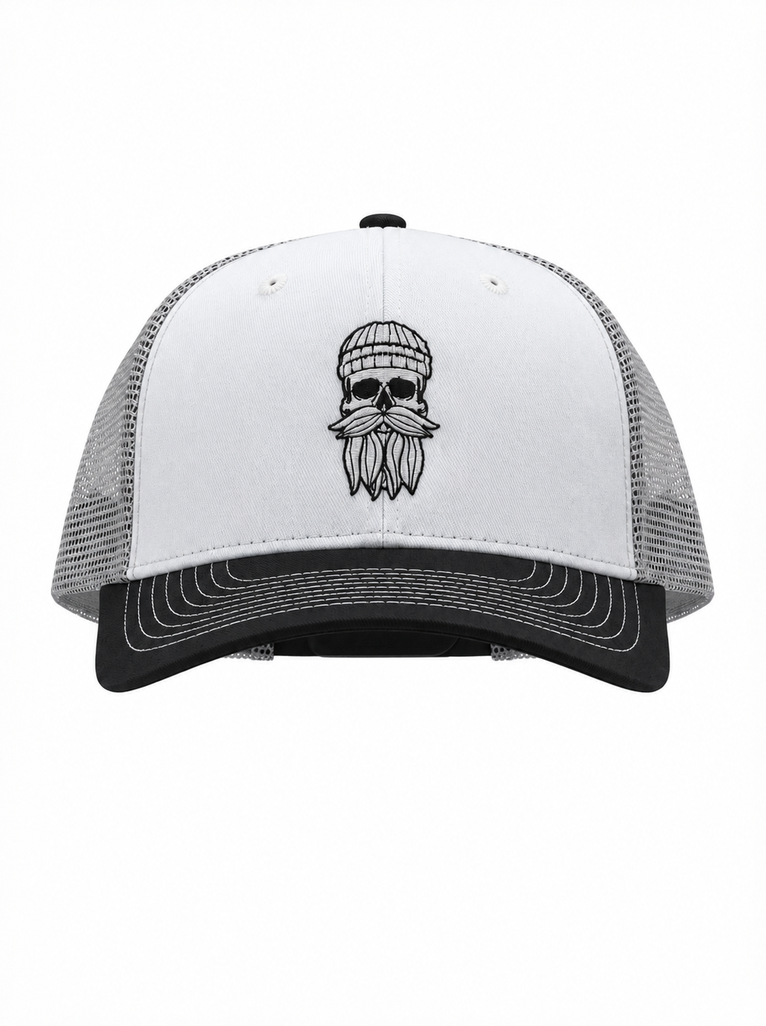 Cap Hipster Seemann weiß grau schwarz