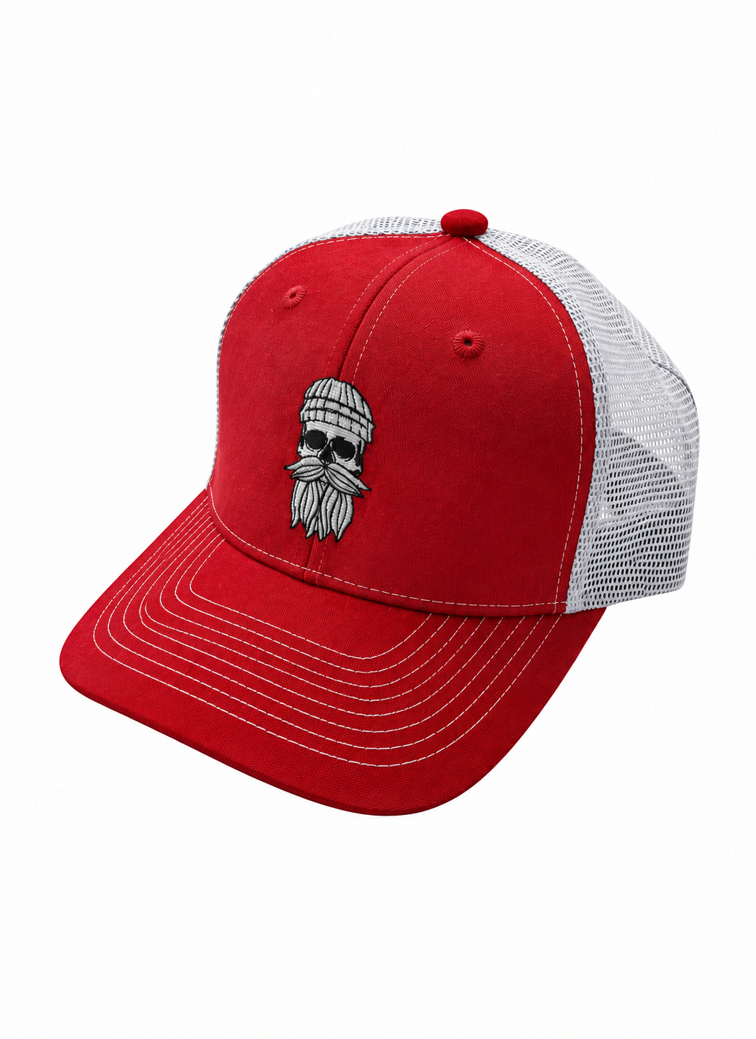 Cap Hipster Seemann rot weiß