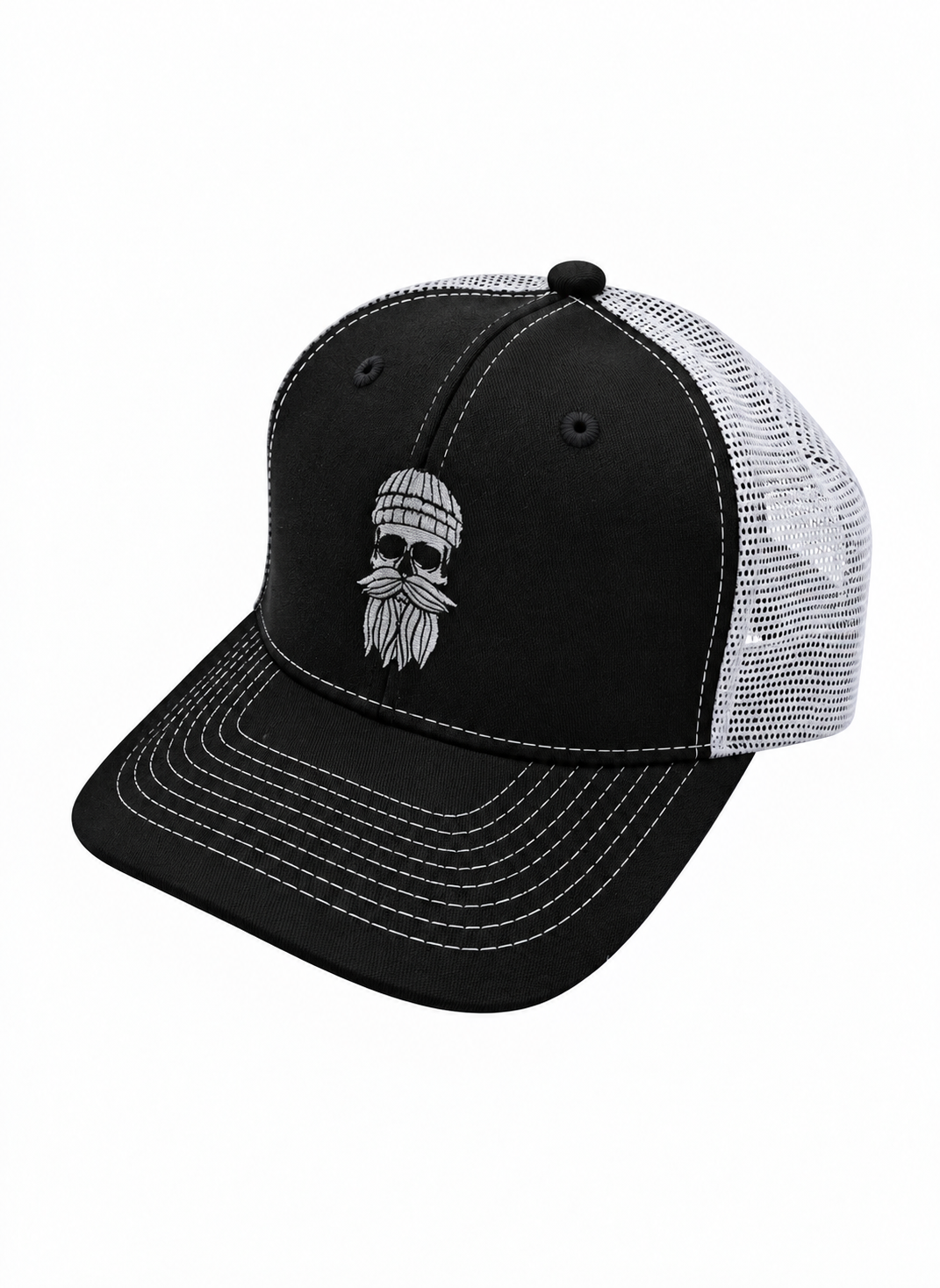 Cap Hipster Seemann schwarz weiß