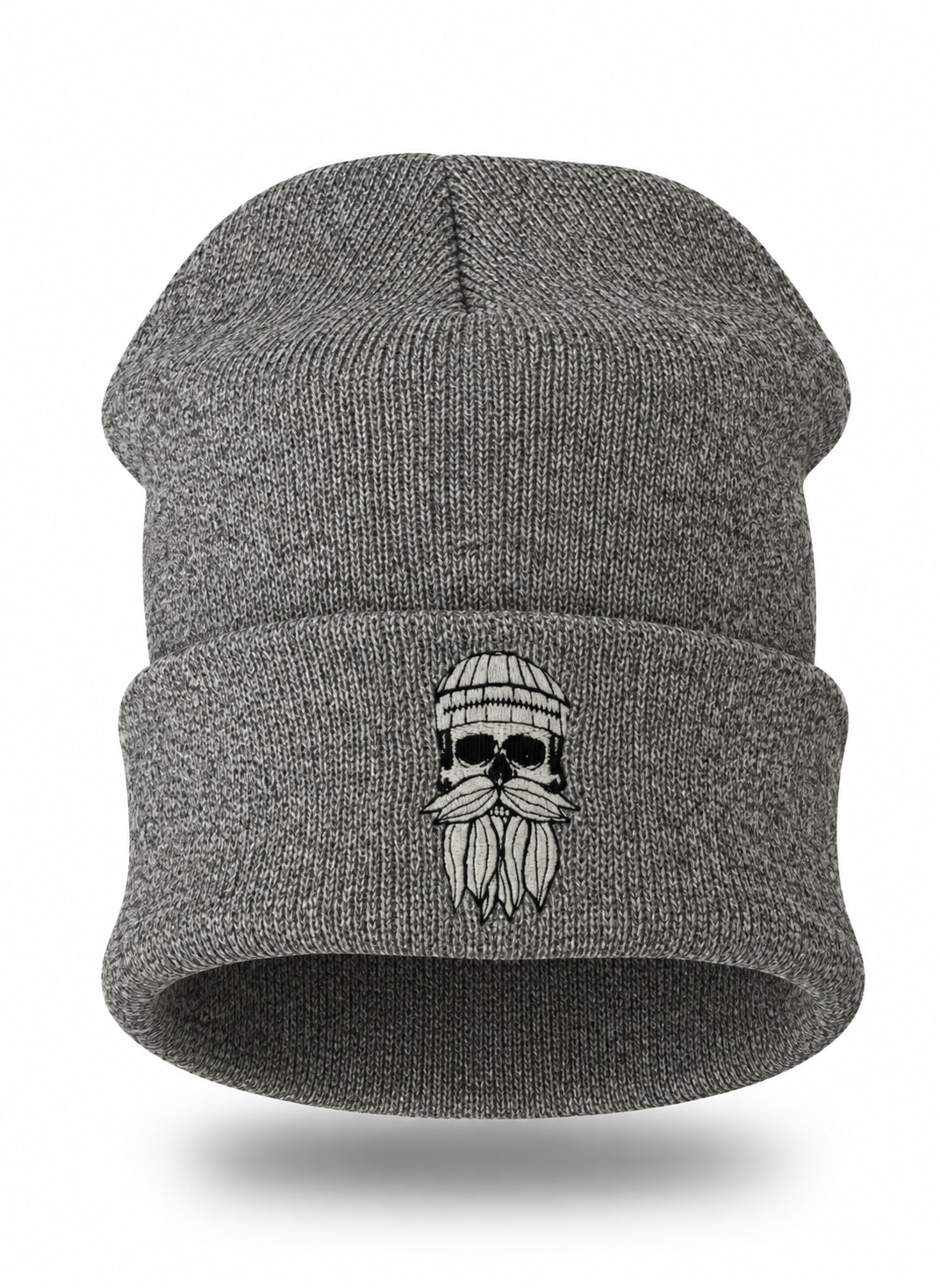 Beanie Rotterdam Hipster Seemann hellgrau melange