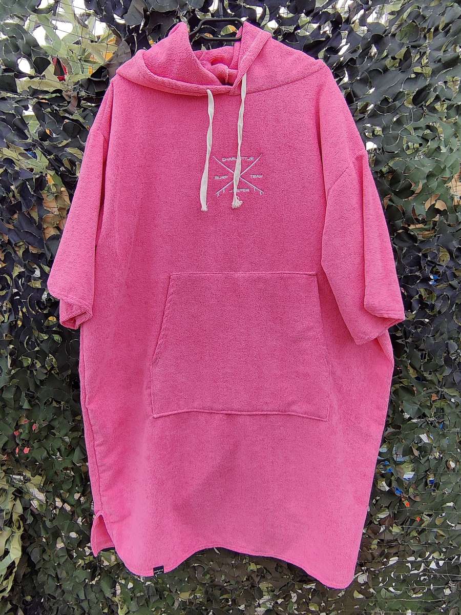 Surf Poncho pink