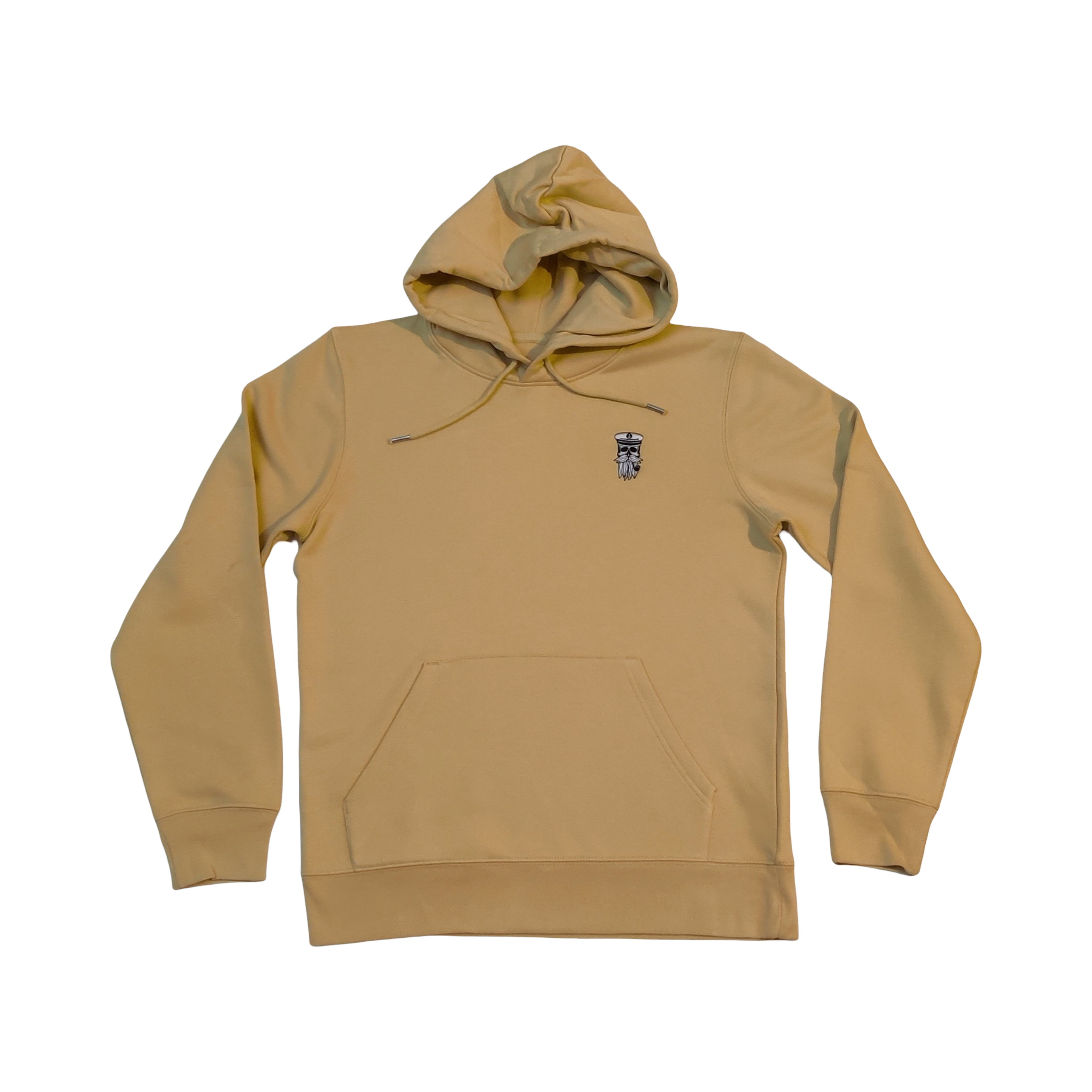 Hipster Kapitän Kapuzenpulli gelb