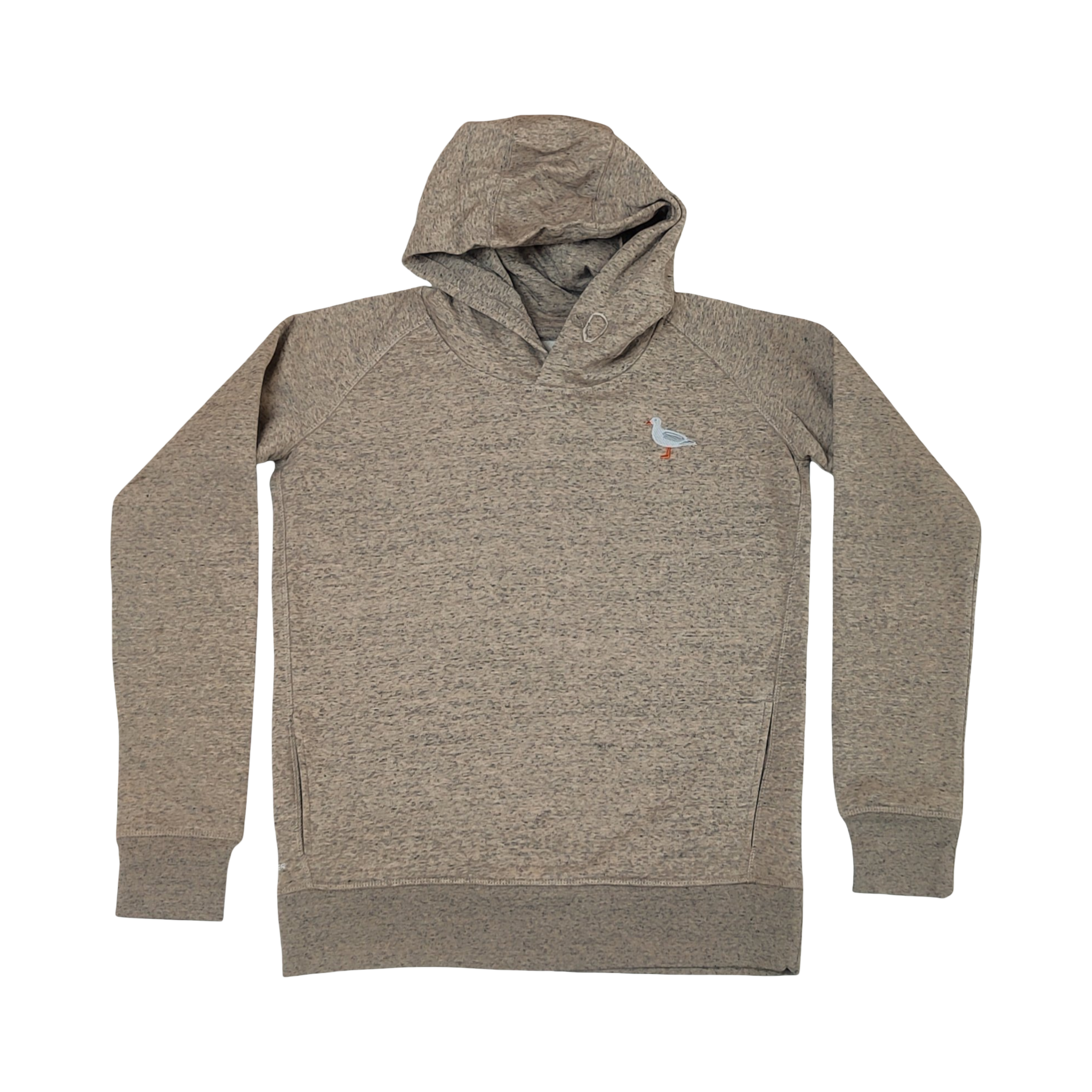 Möwe Stick Kapuzenpulli beige meliert