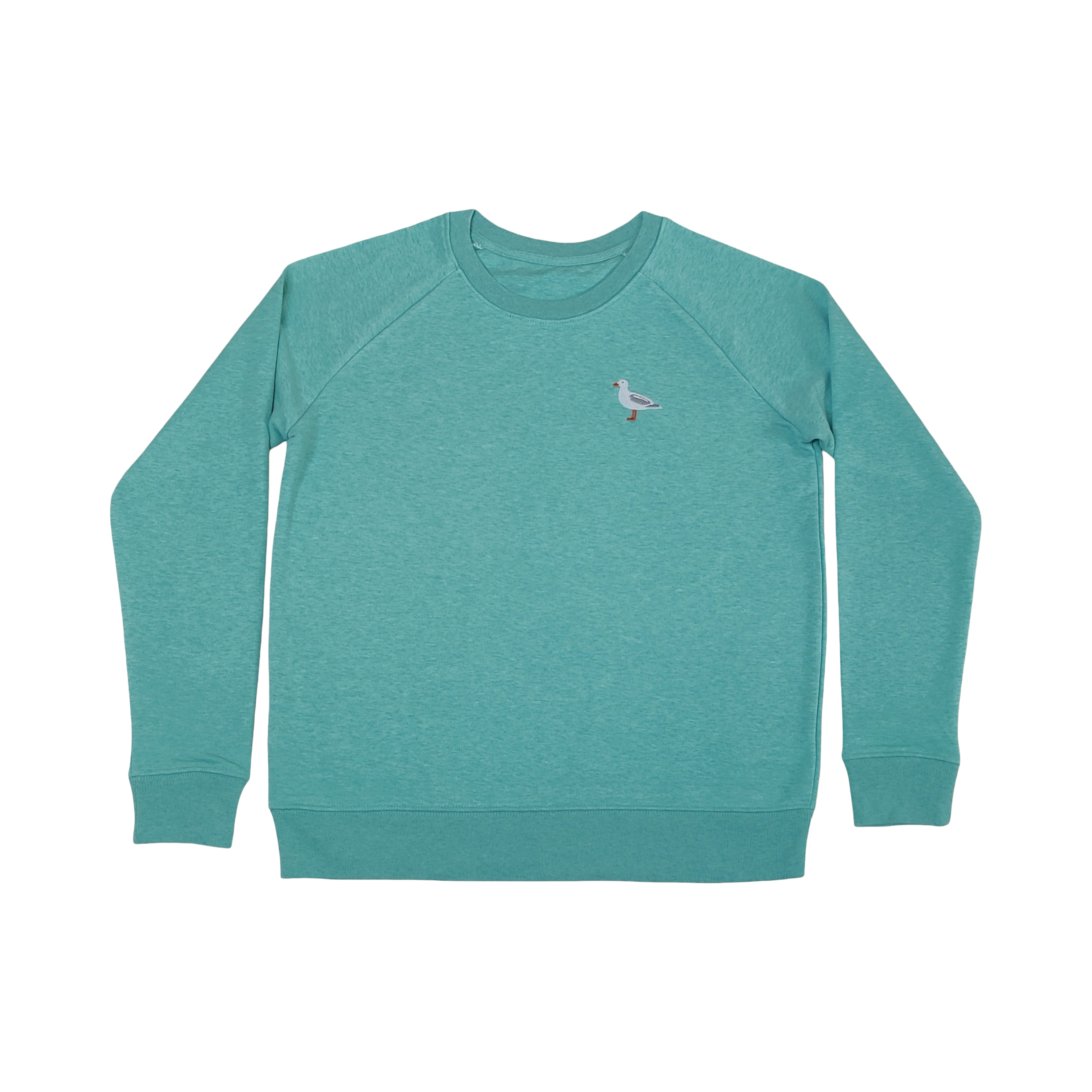 Möwe Stick Pulli grün meliert