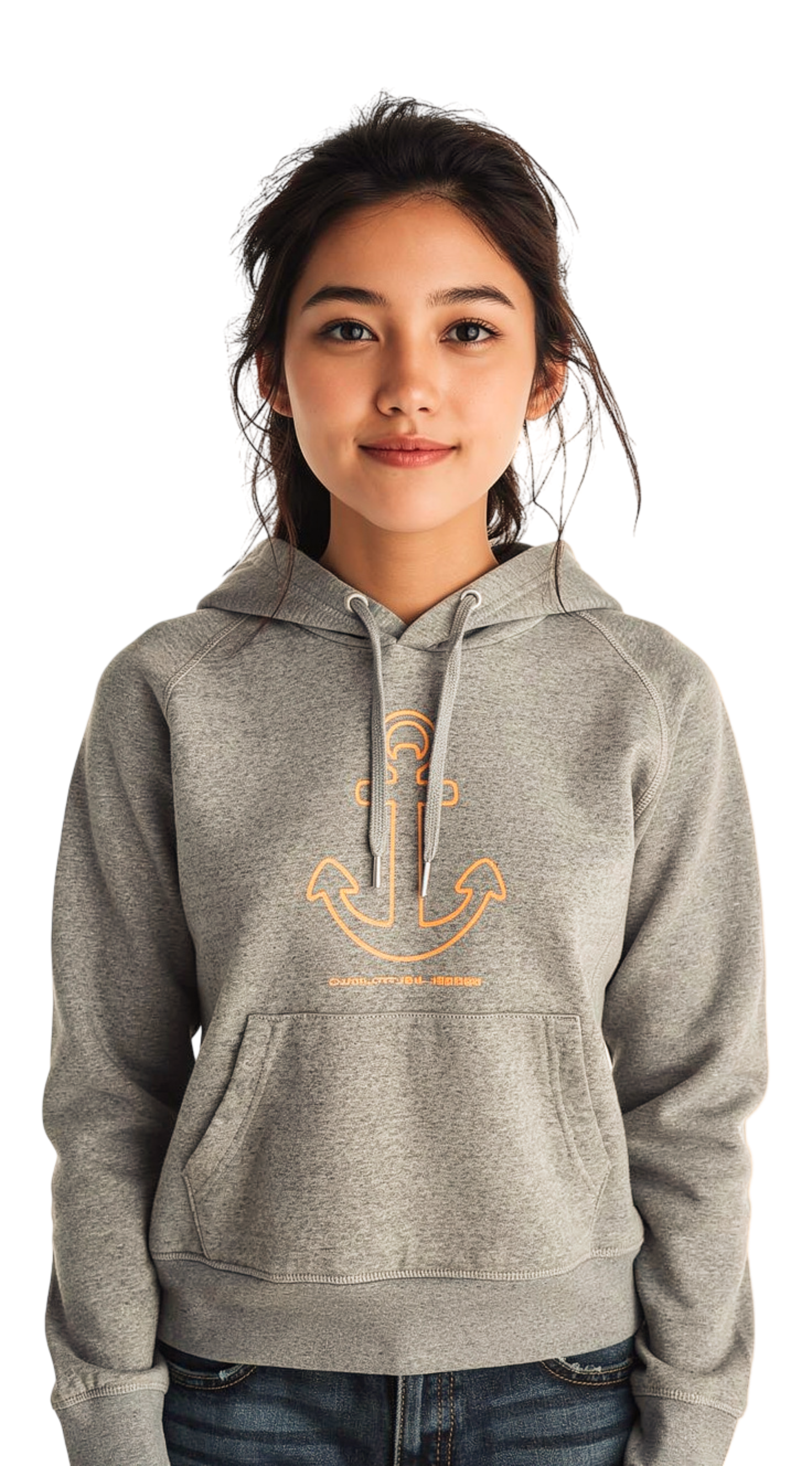 Anker Kapuzenpulli beige meliert