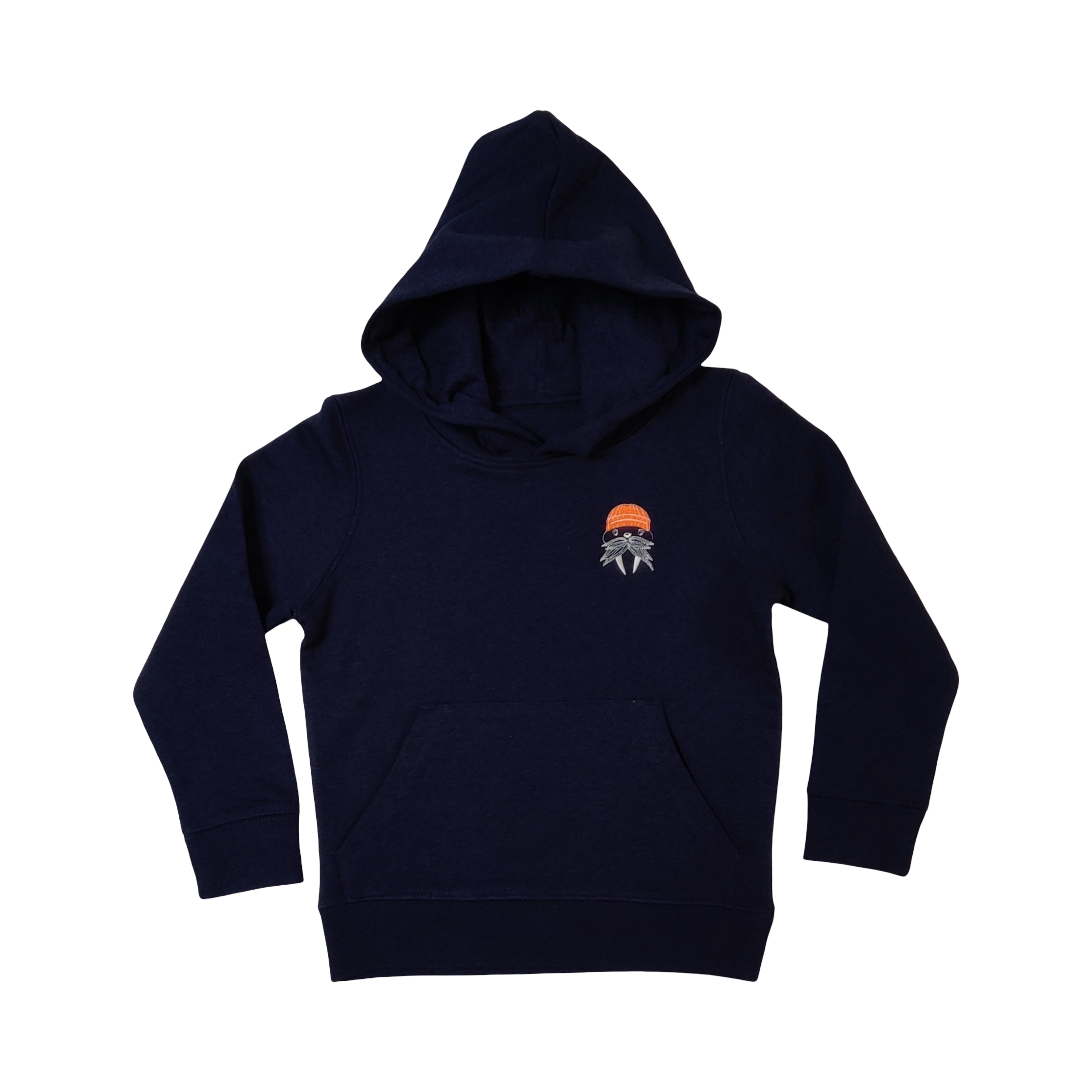 Walross Kapuzenpulli Stick dunkelblau meliert