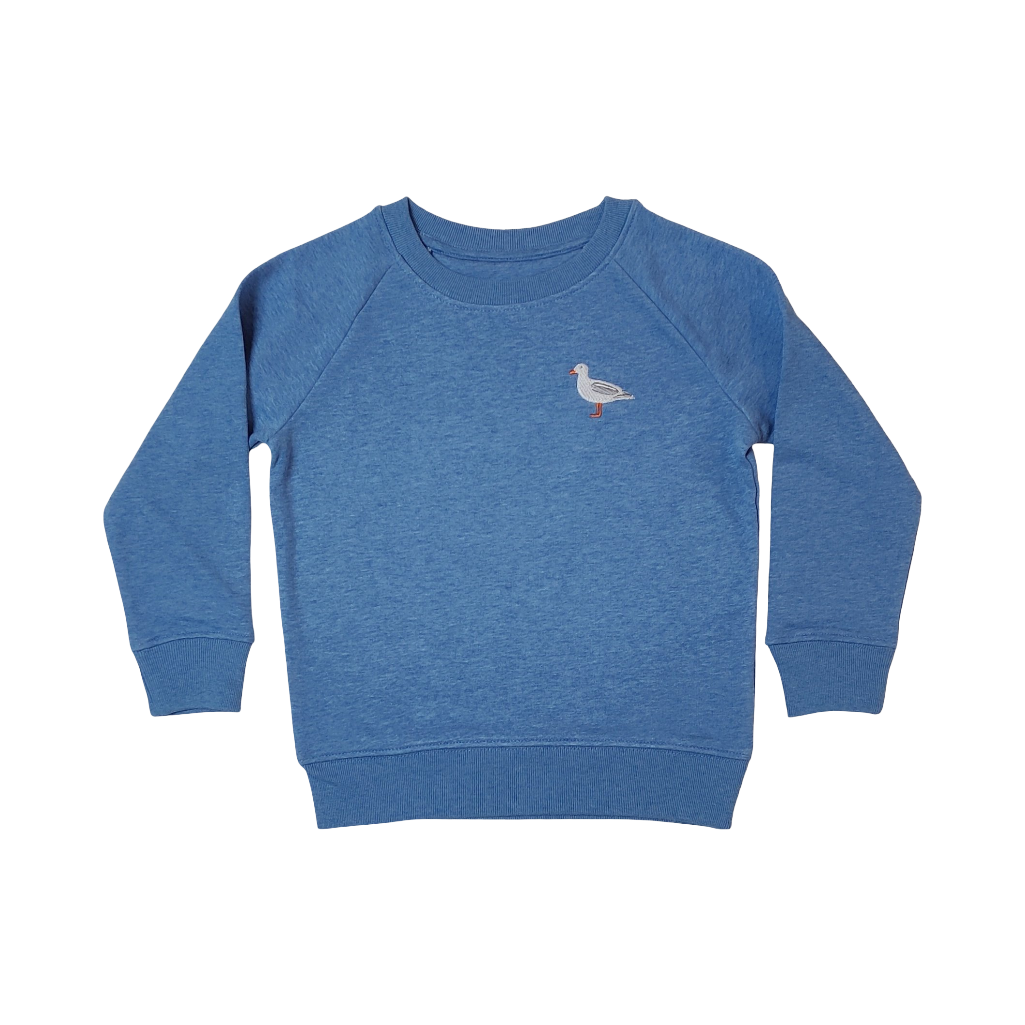 Möwe Pulli Stick blau meliert