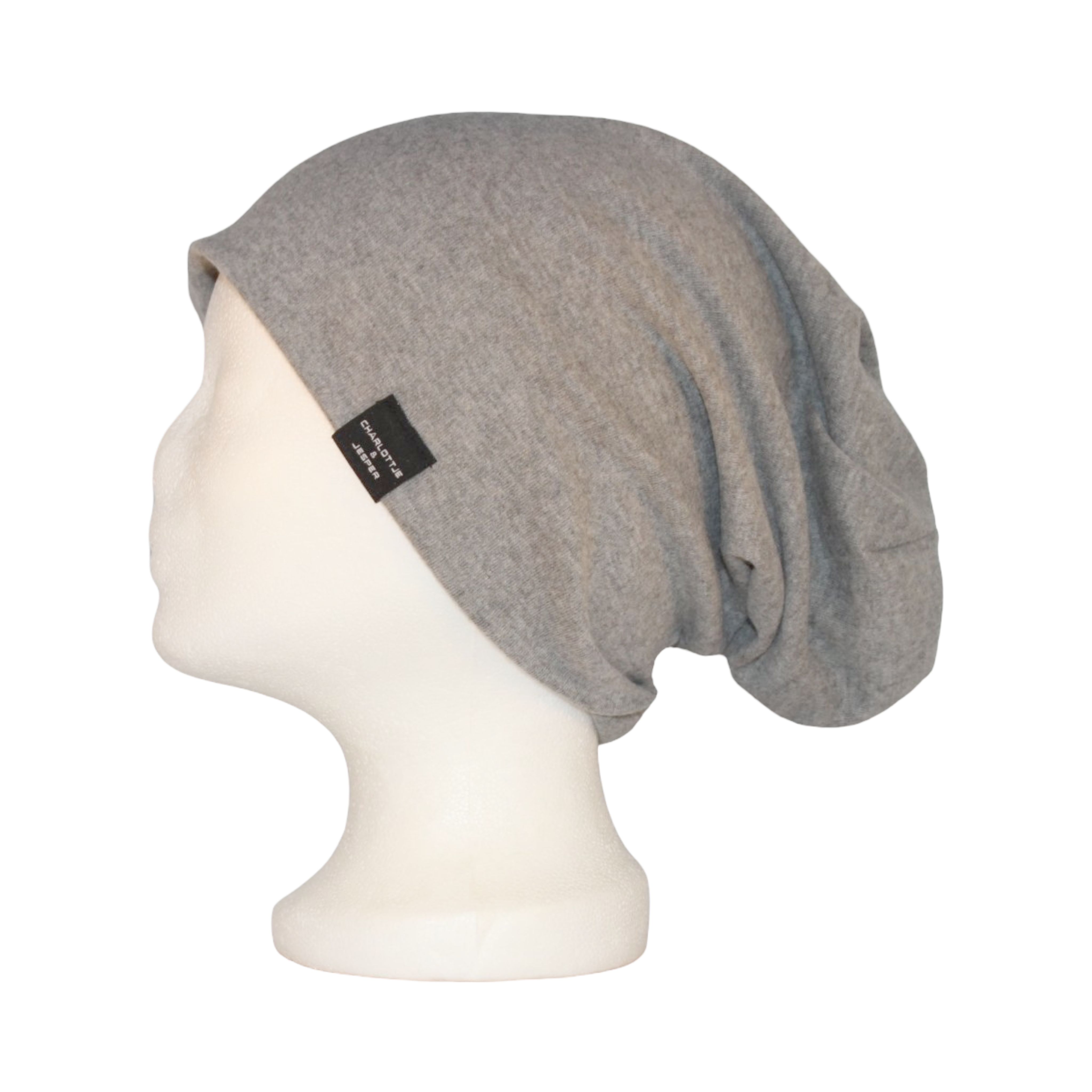 Sommer Beanie Delft groß hellgrau