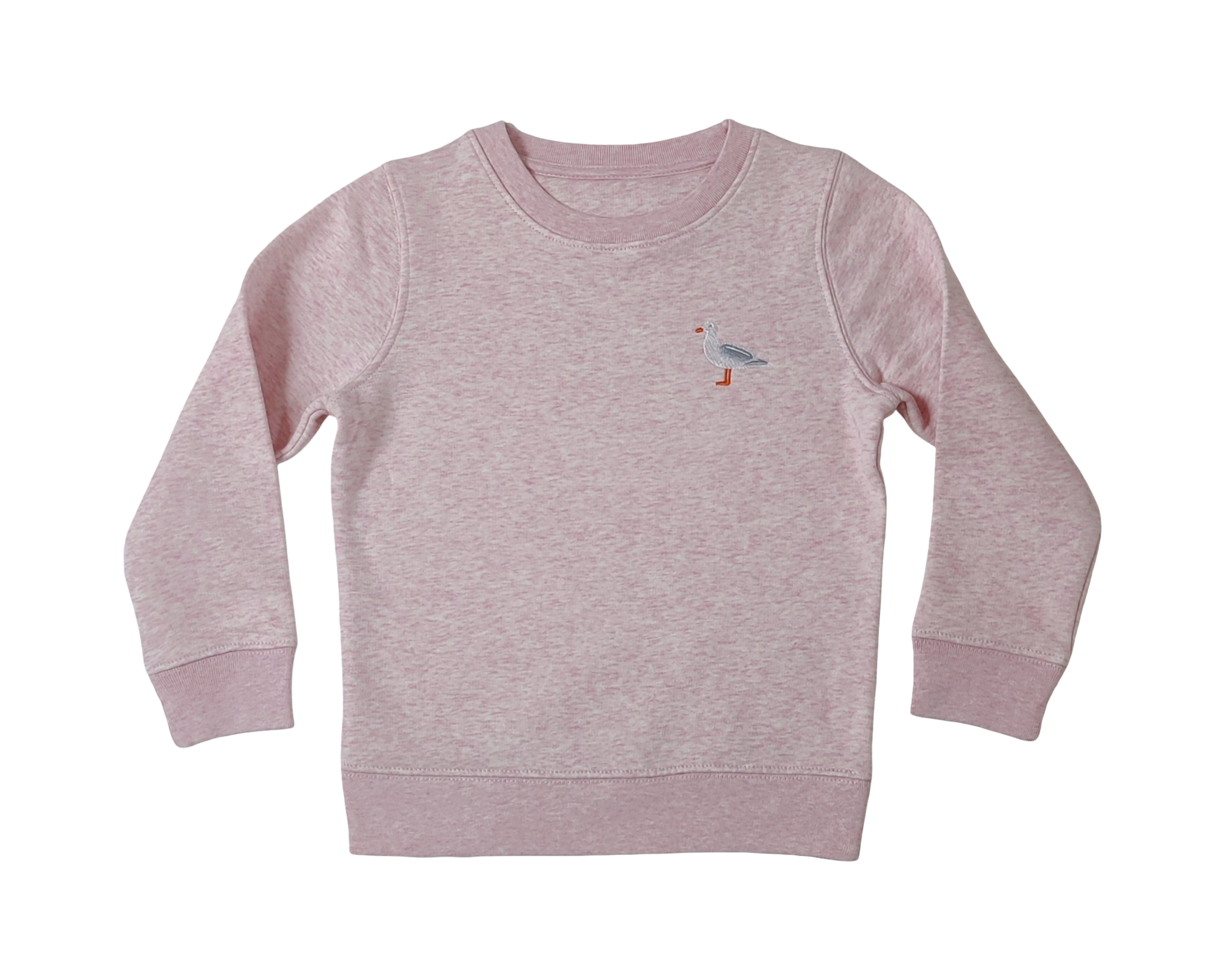 Möwe Pulli Stick rosa meliert