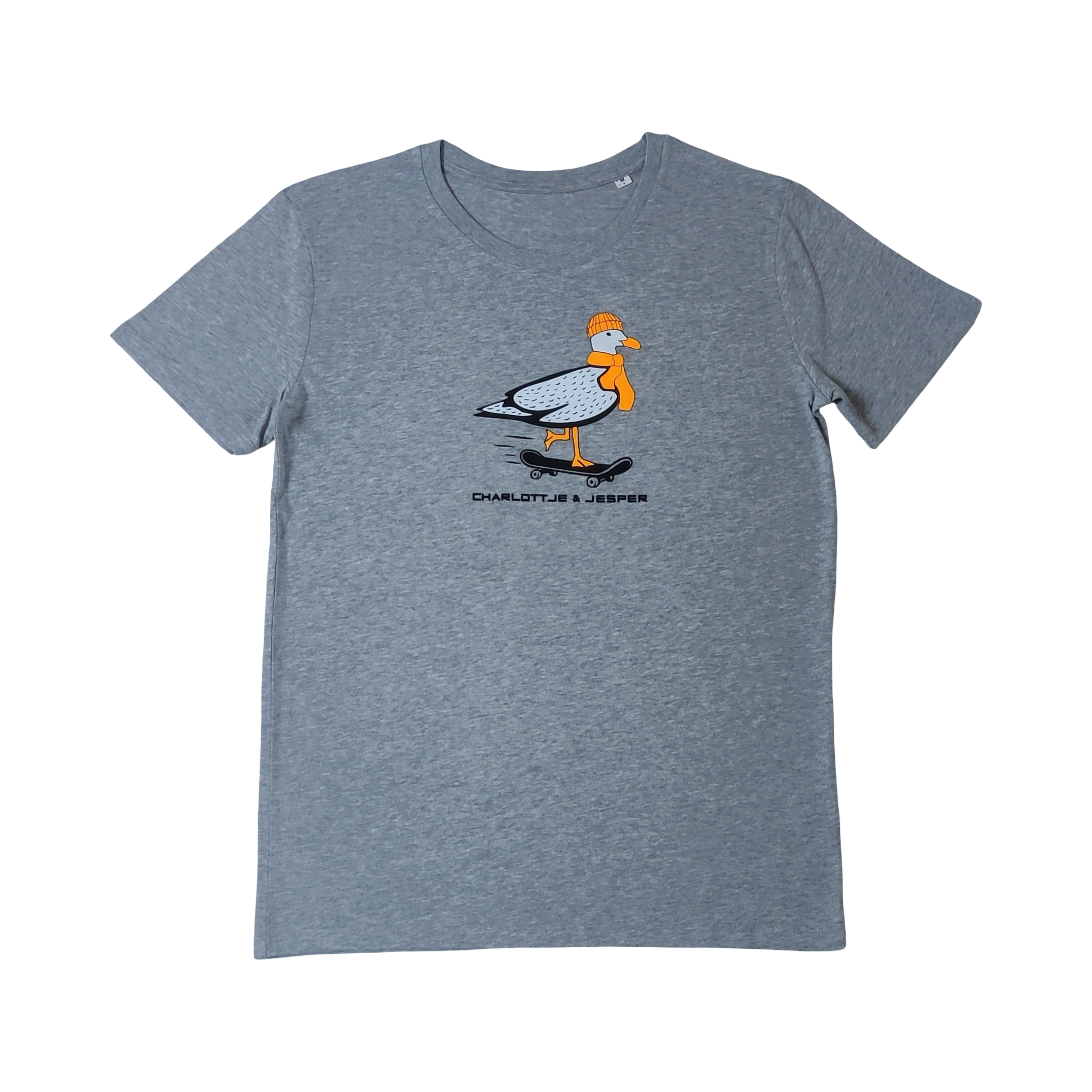 Möwe Skateboard grau meliert