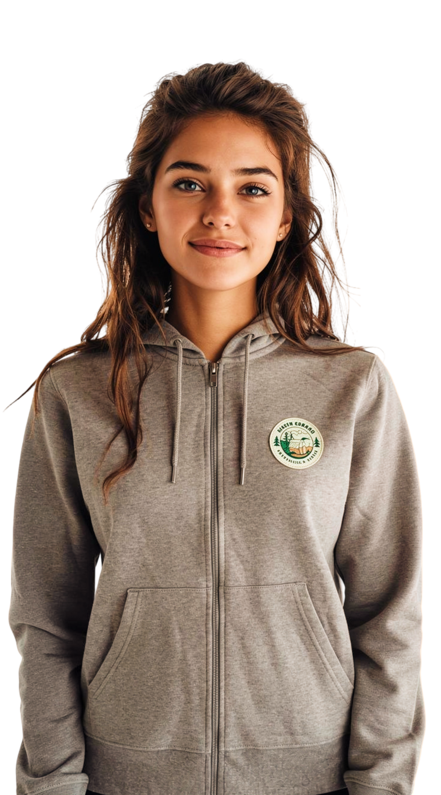 Lekker Camping Zip Jacke beige meliert