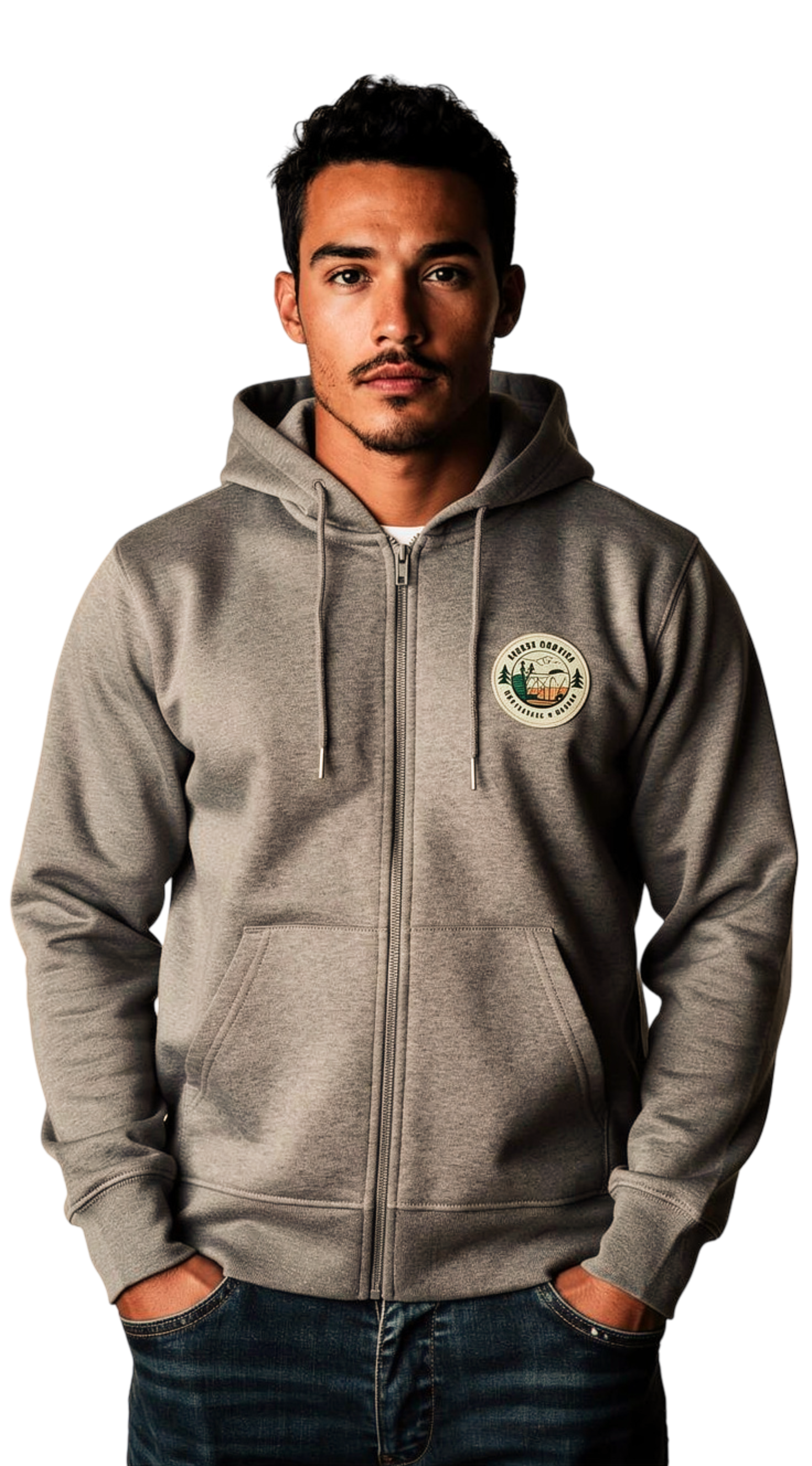 Lekker Camping  Zip Jacke beige meliert