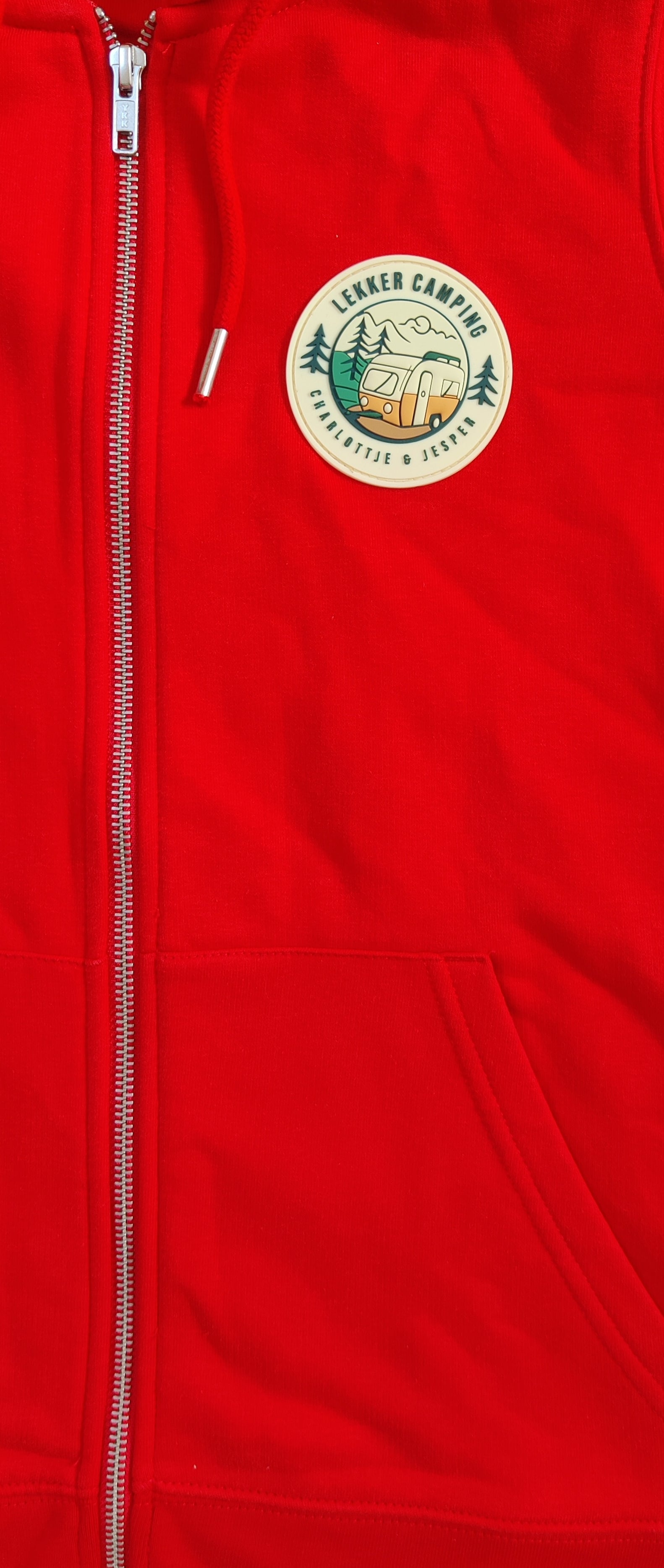 Lekker Camping Zip Jacke rot
