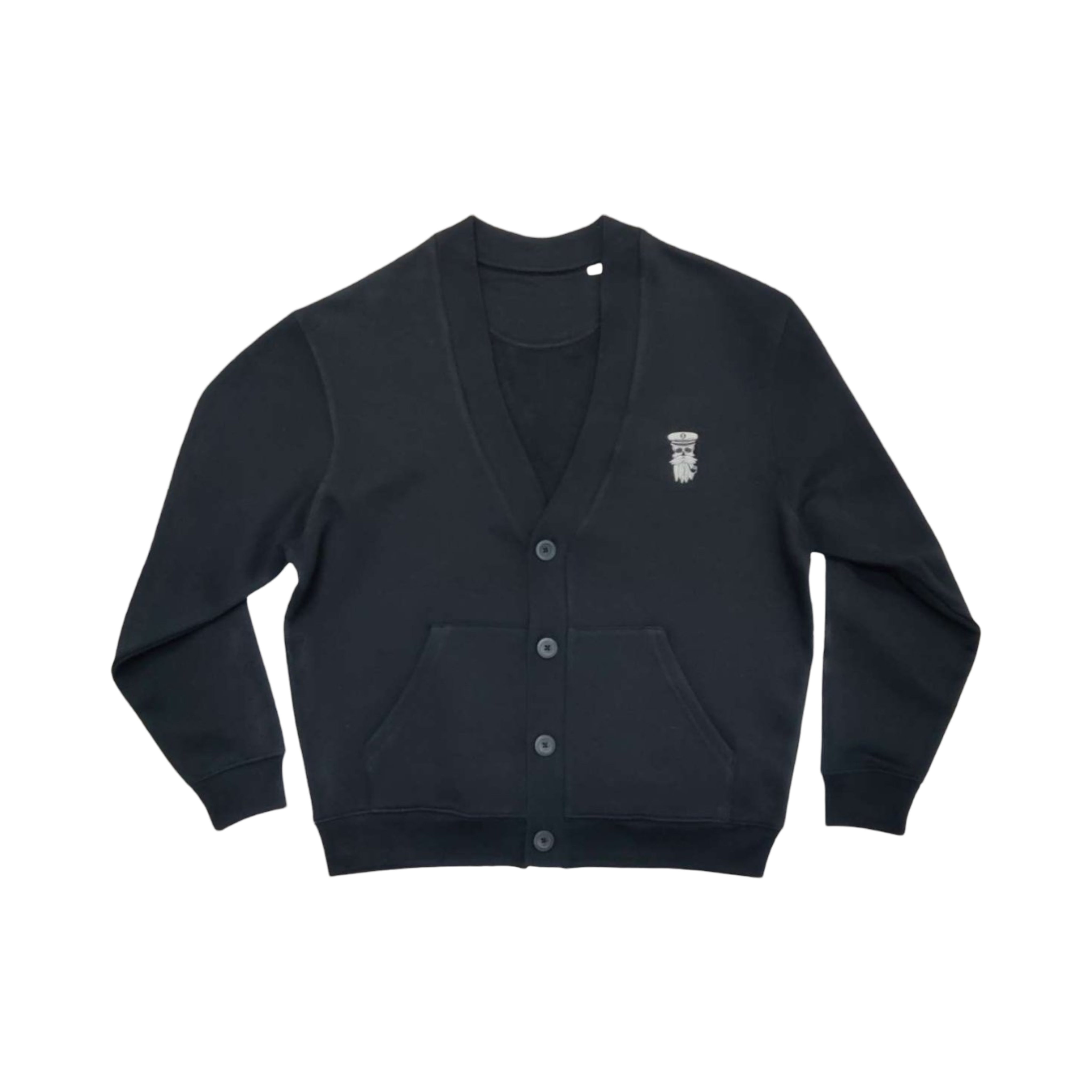 Hipster Seemann Cardigan Jacke schwarz