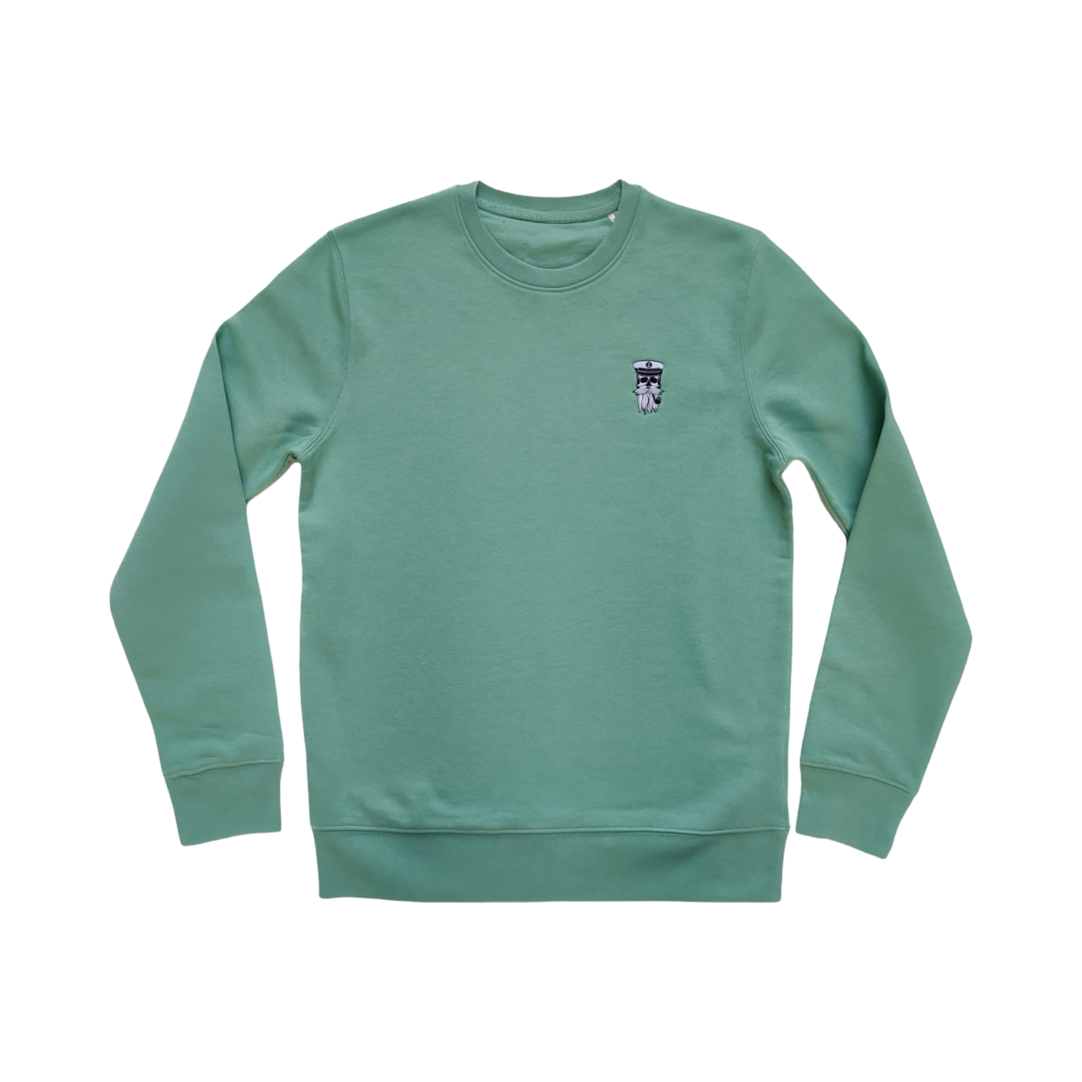 Hipster Kapitän Stick Pulli grün