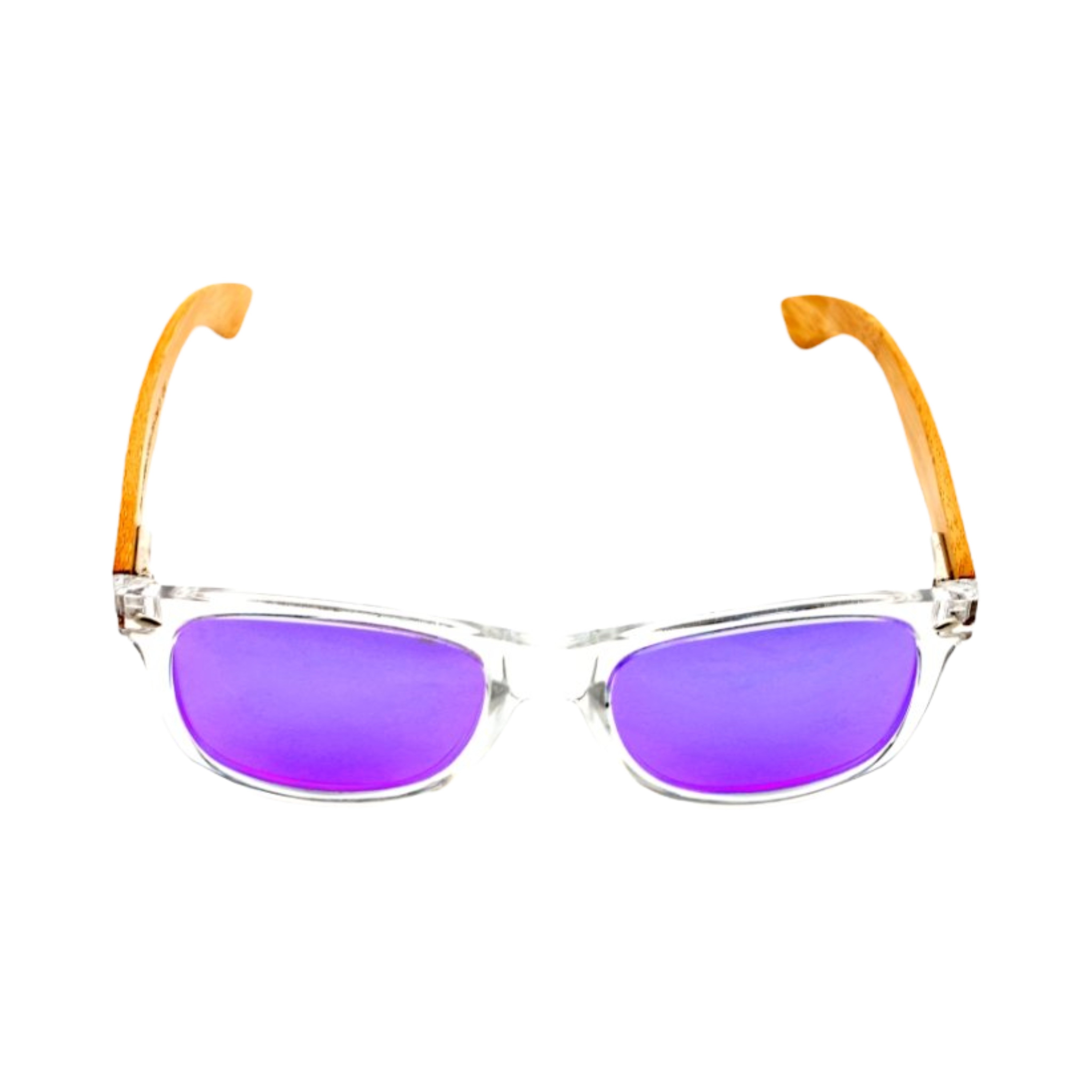 Echtholzbügel Bambus transparent lila