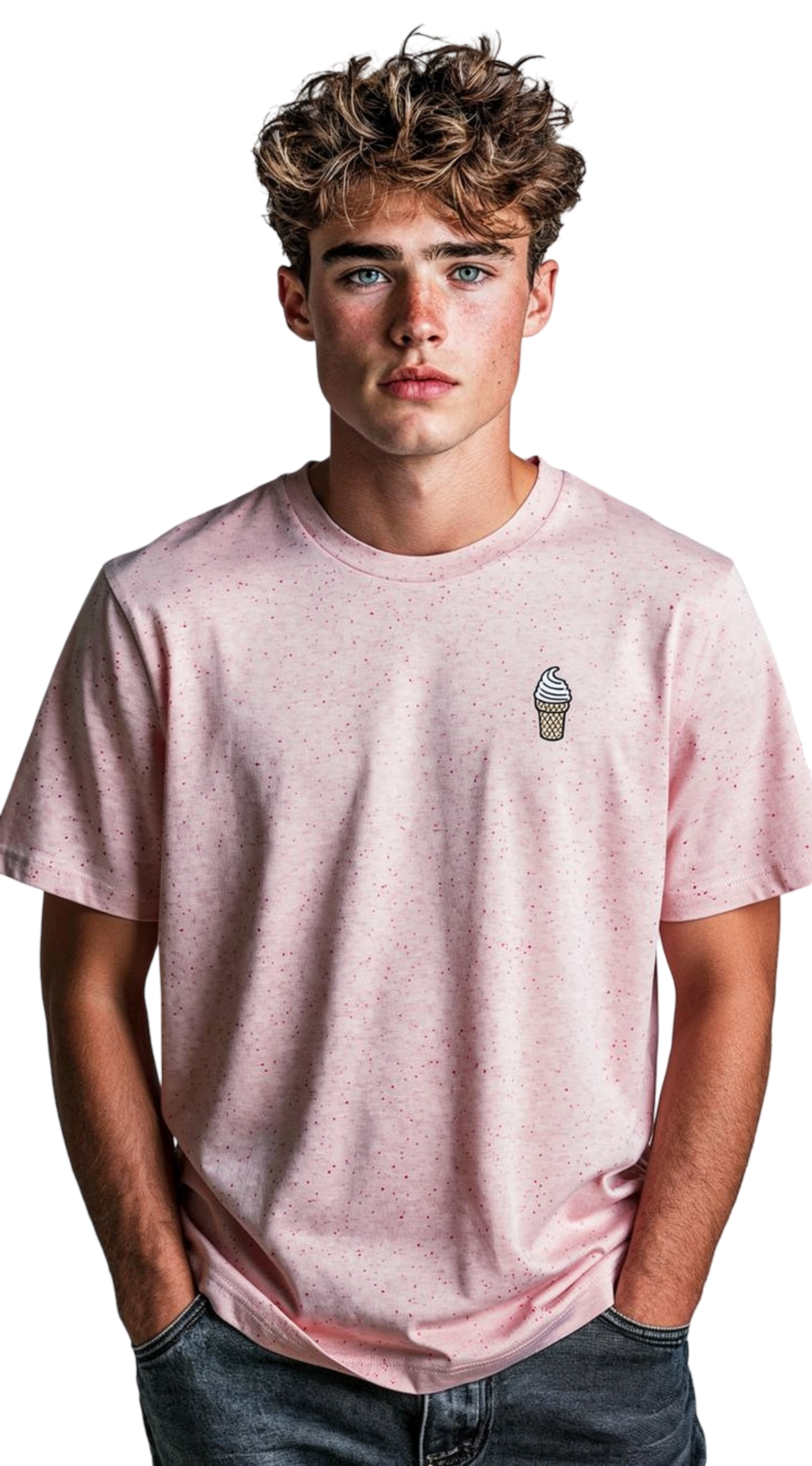 Softijs rosa meliert