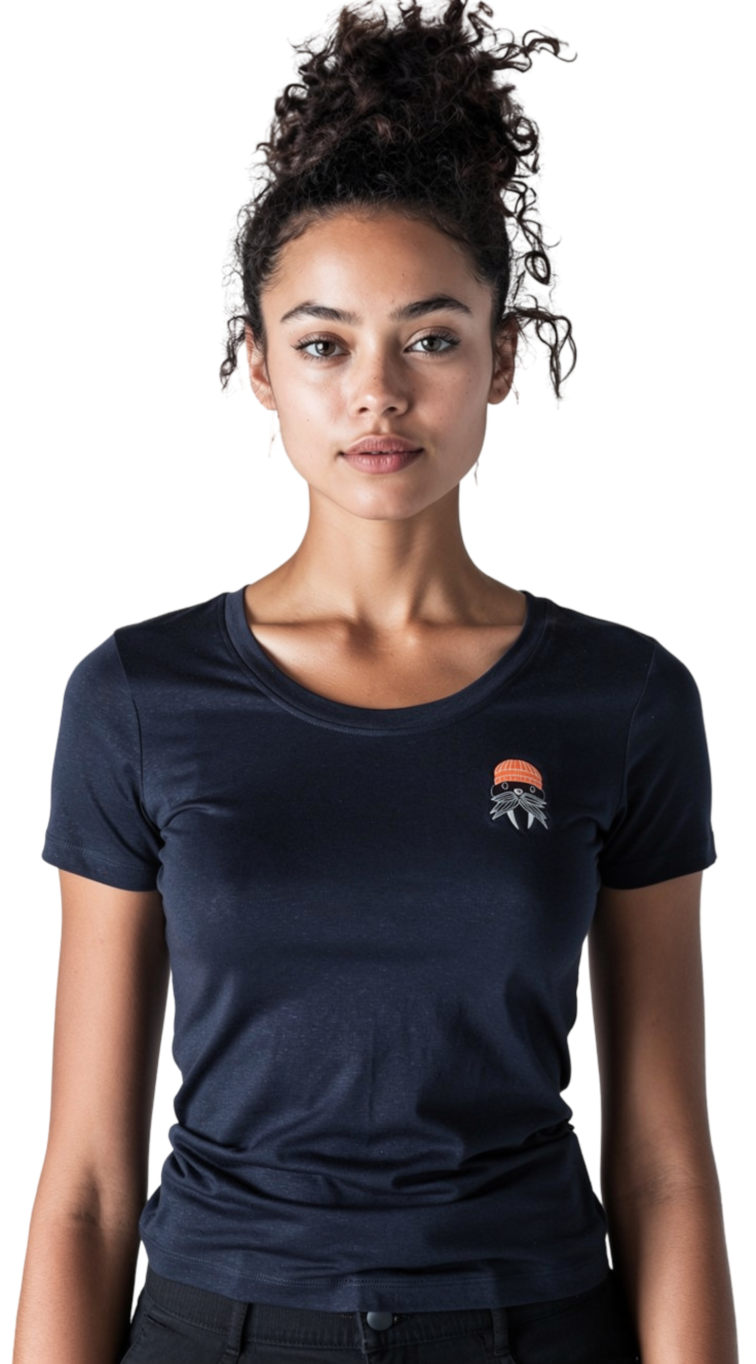 Hipster Walross dunkelblau meliert