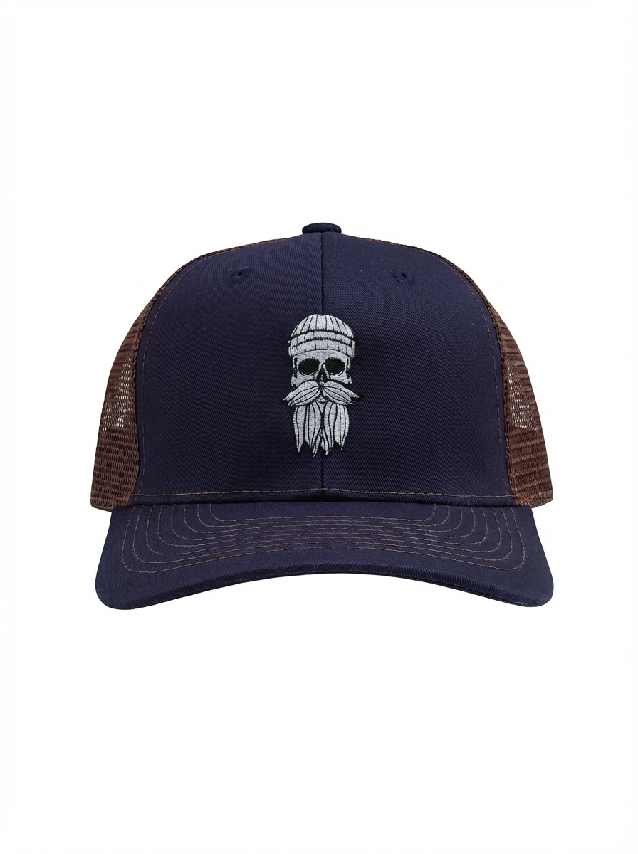 Cap Hipster Seemann dunkelblau braun
