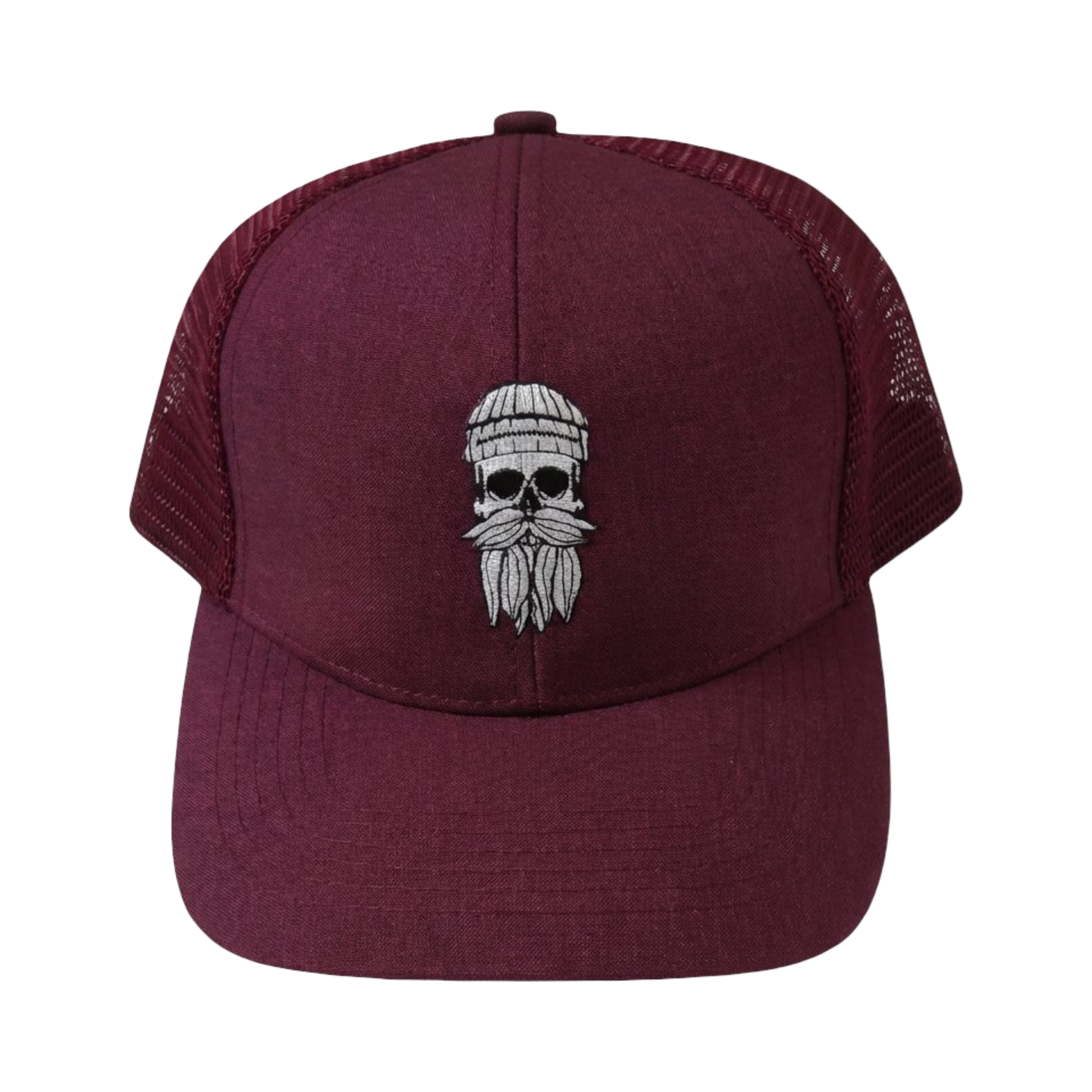 Cap Hipster Seemann weinrot meliert